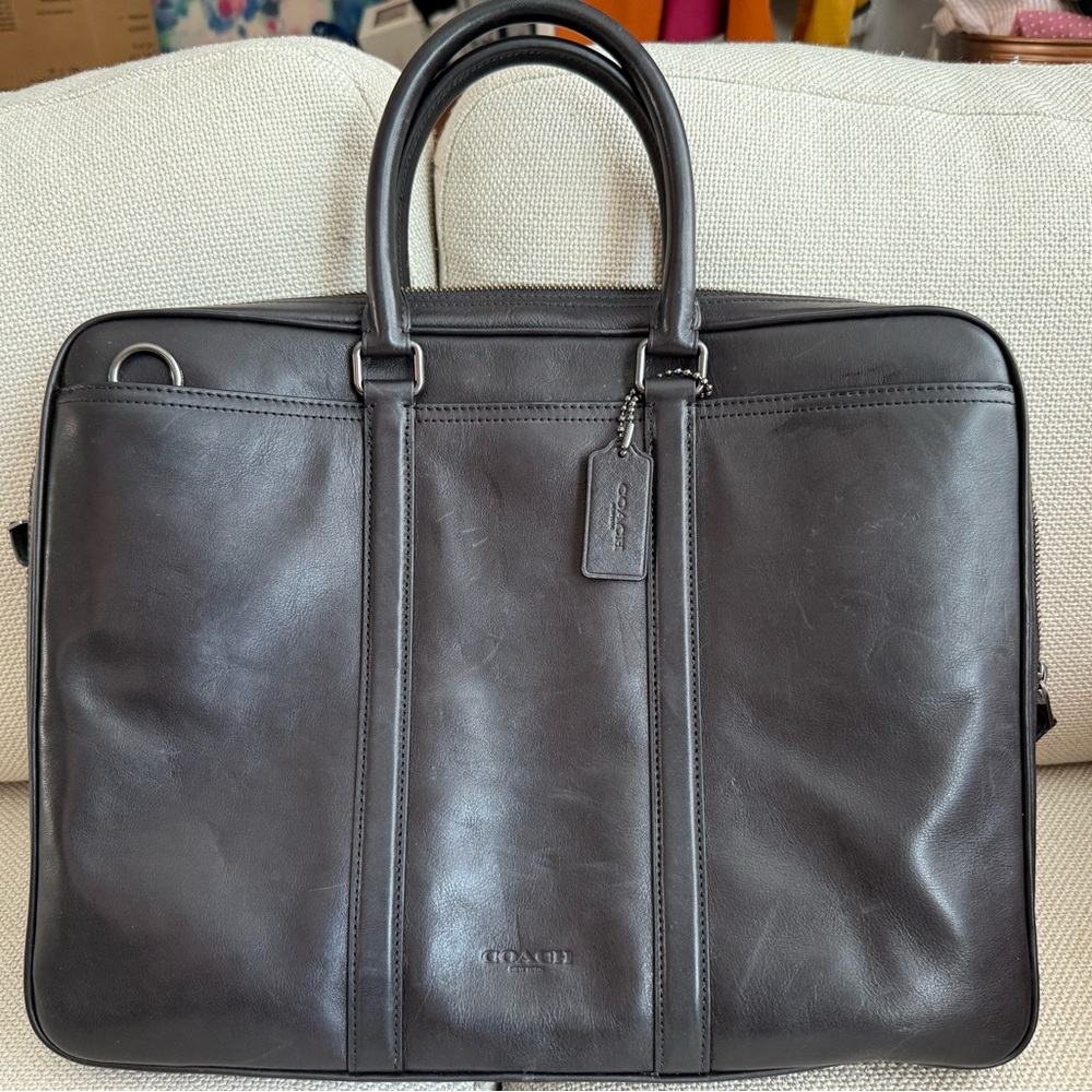 Coach Black Metropolitan Slim Brief Style #54908